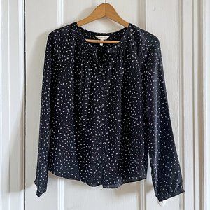 Rebecca Taylor Silk Floral Peasant Blouse